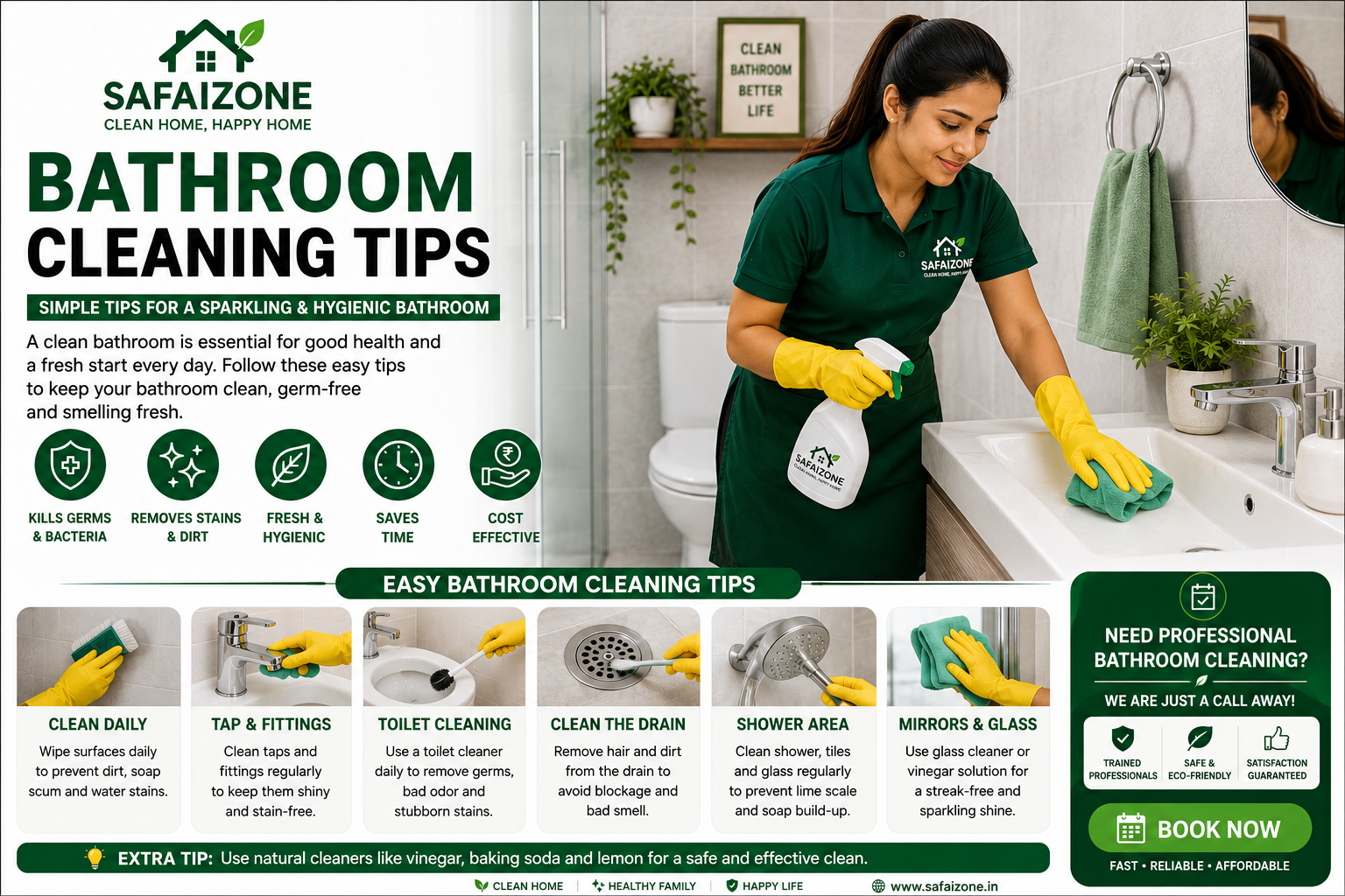 Bathroom cleaning tips