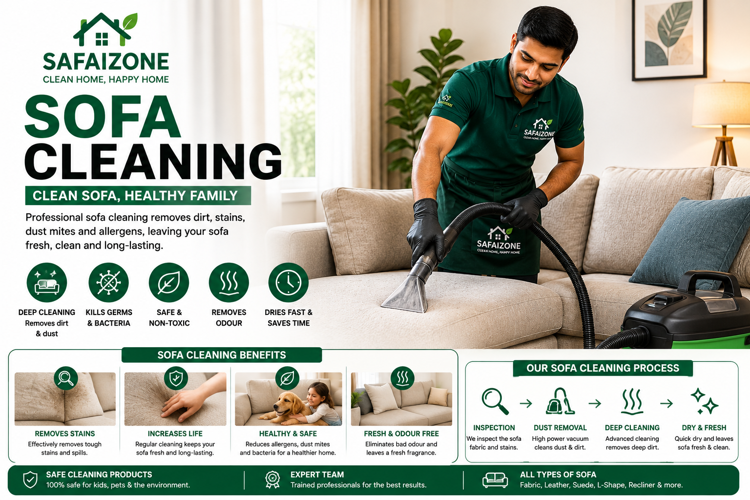 Sofa cleaning tips
