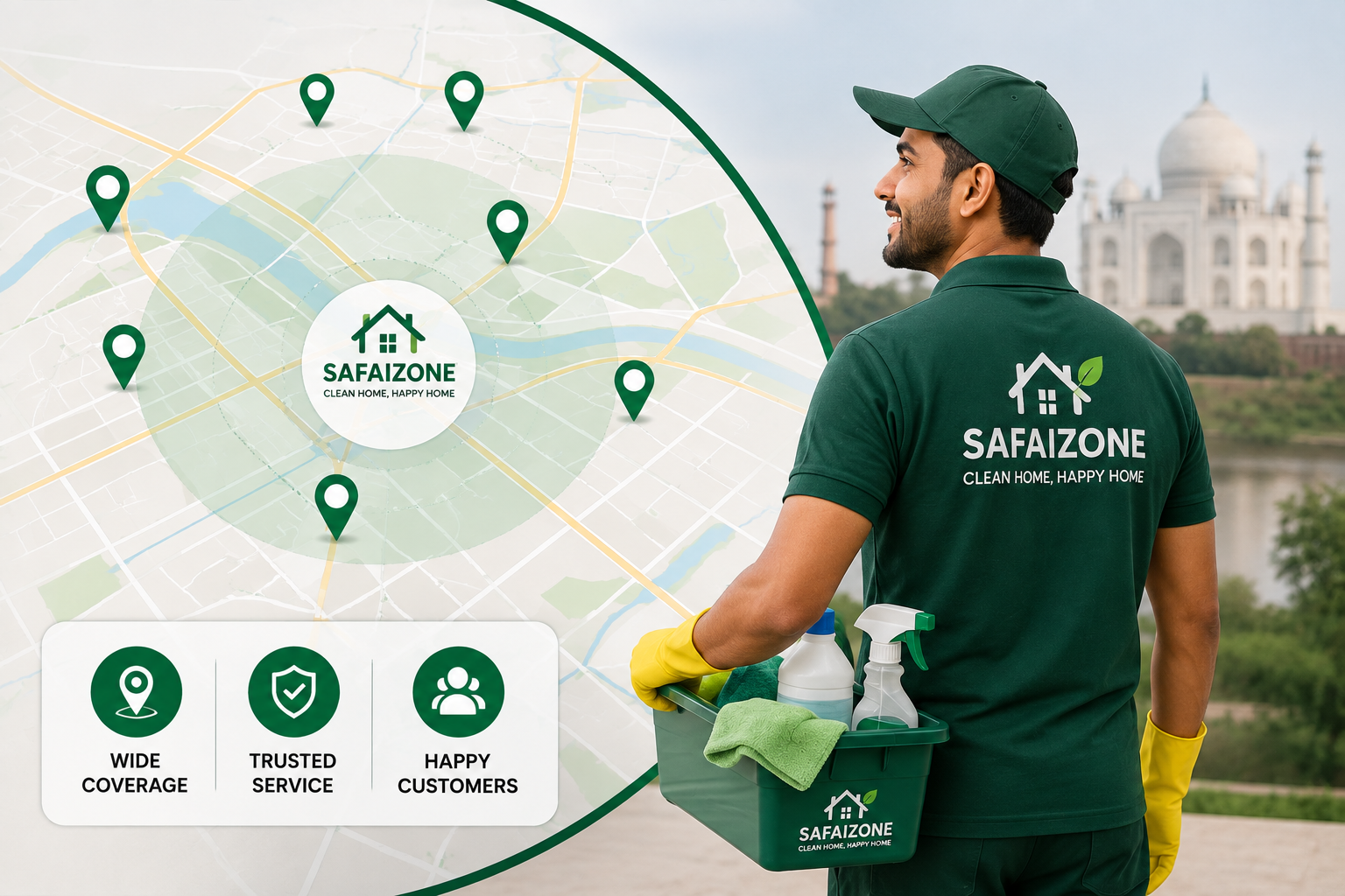 Agra city service area for Safaizone